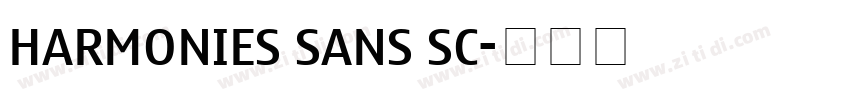 harmonies sans sc字体转换